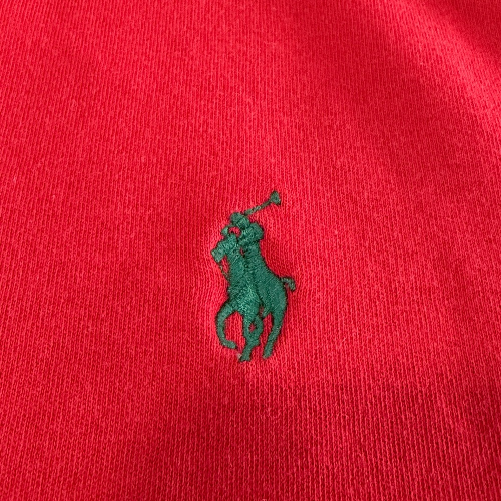 Ralph Lauren Men's Red Long-Sleeve Polo Shirt with Embroidered Pony - Picture 2 of 7